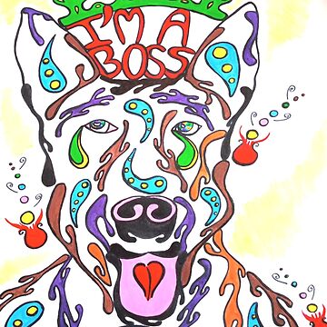 Aperçu de l'œuvre Popdog Art American Stadffordshire terrier de doudouedition