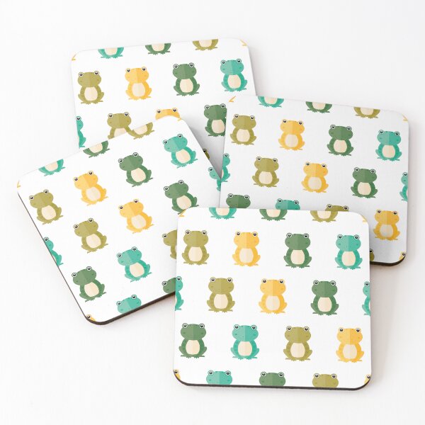 Item preview, Colorful frogs on white designed and sold by reneesillus.