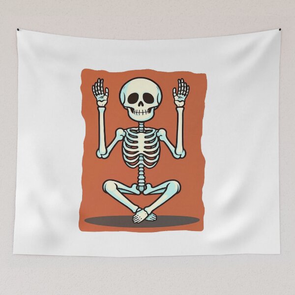 Item preview, cute skeleton yoga designed and sold by lavroshh.
