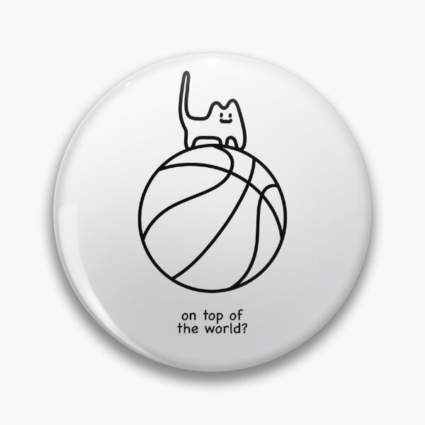 Item preview, Basketball Cat With Caption designed and sold by wonkcat.