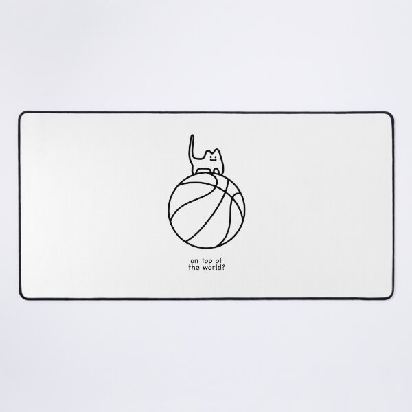 Item preview, Basketball Cat With Caption designed and sold by wonkcat.