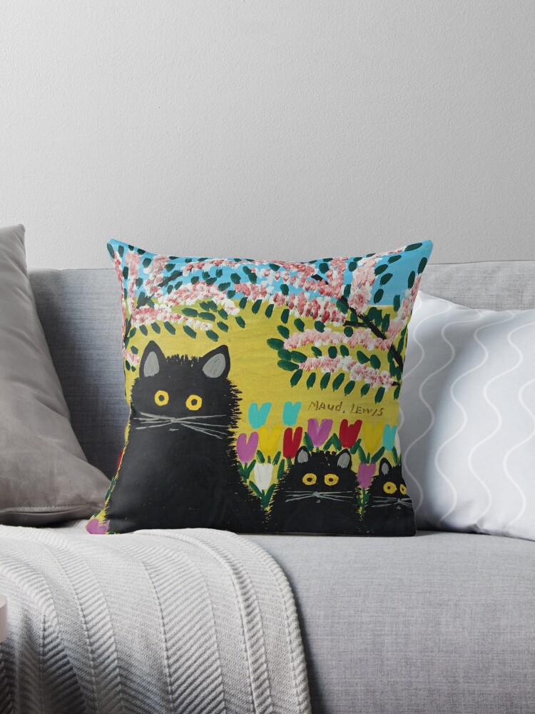 Ikea black hotsell cat pillow