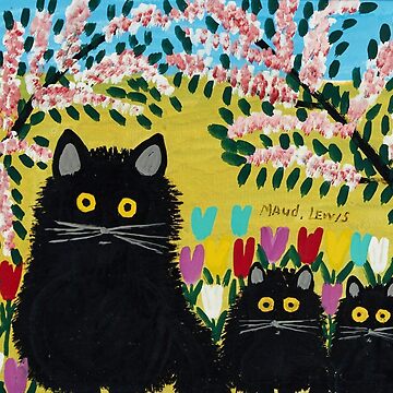Artwork thumbnail, Three Black Cats - Maud Lewis by kerryburnley