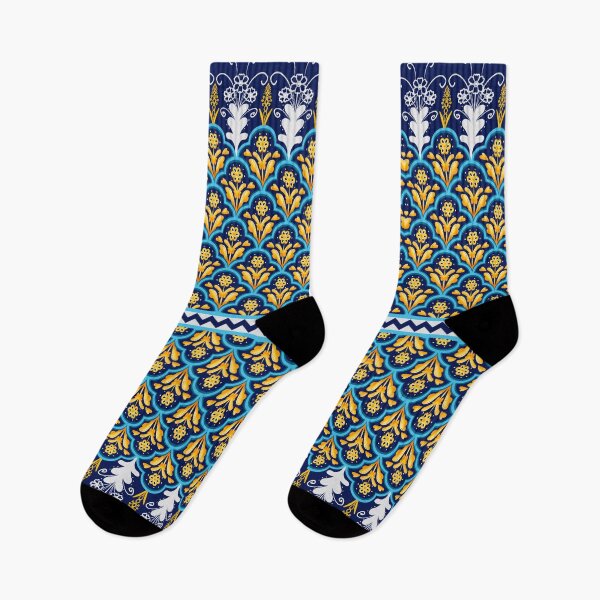 Item preview, "Oriental Blue Blossom: A Multicultural Floral Delight" designed and sold by SoulthreadzStudio.