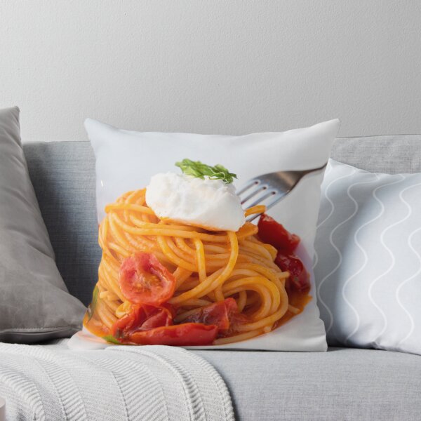 Item preview, Italian pasta - spaghetti with mozzarella cheese closeup, mediterranean diet. designed and sold by Paolo Modena Photography    -   Fine Italian Art.