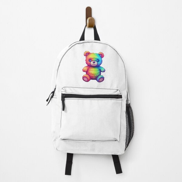Item preview, Rainbow Teddy Bear designed and sold by AwesomeAiArt.