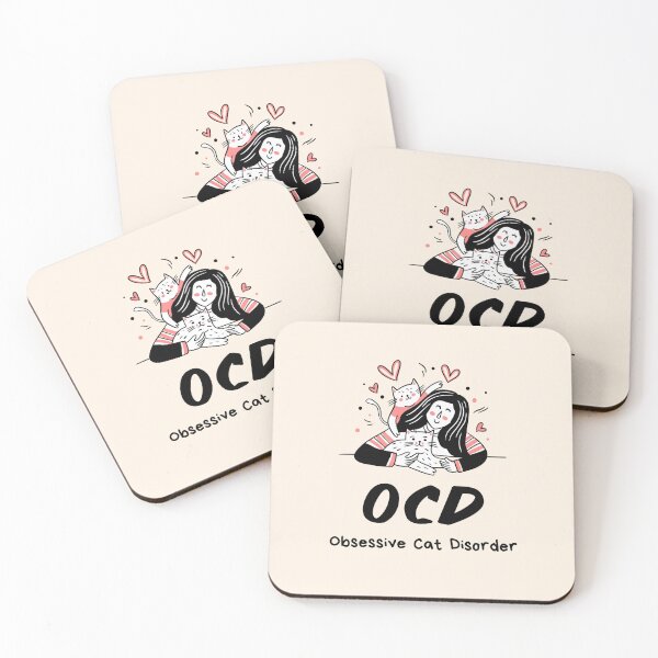Item preview, OCD Obsessive cat Disorder design designed and sold by designsbyshella.