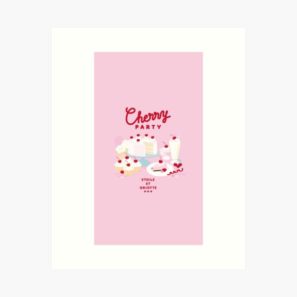 Item preview, Fruit Market Poster, Cherry Print, Printable Wall Art, Abstract Art Print, Digital Download, Instant Download, Digital Illustration designed and sold by peachcakecanvas.
