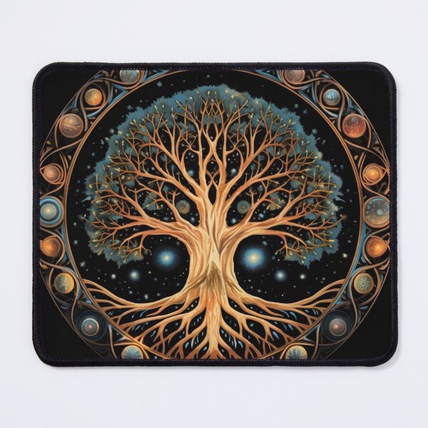 Item preview, Celestial Life Tree - Stunning Galaxy Art Print designed and sold by joanwatson45.
