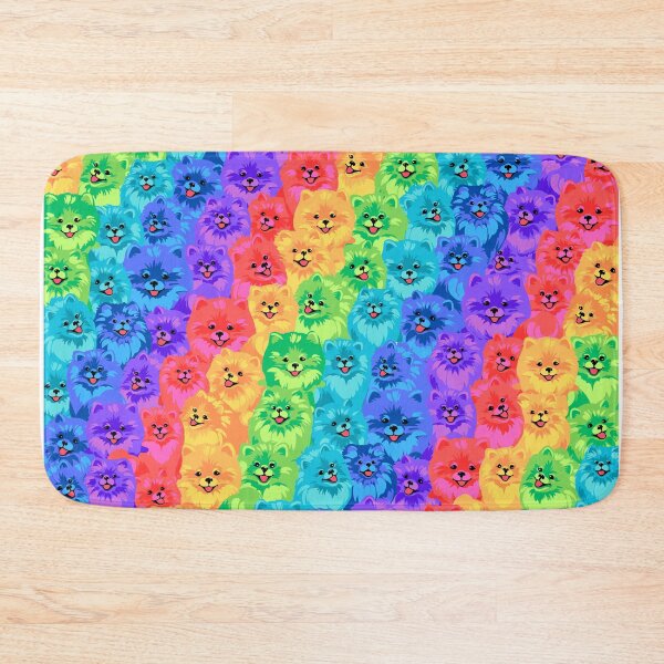 Item preview, Perros de Pomerania del arco iris AOP designed and sold by VirtualFaries.