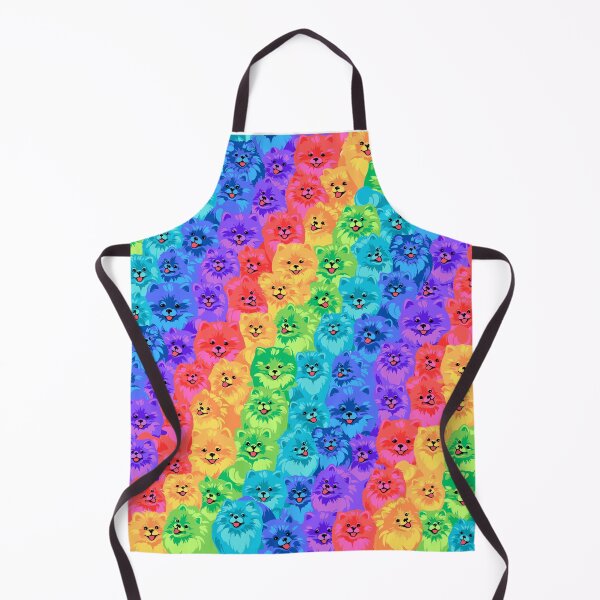 Item preview, Perros de Pomerania del arco iris AOP designed and sold by VirtualFaries.