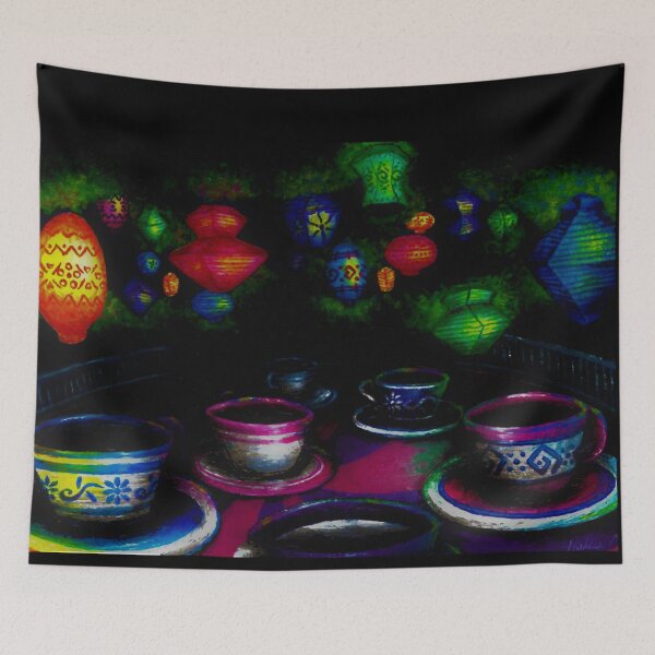 Item preview, Mad Hatter Spinning Teacups designed and sold by Hallie Odom.