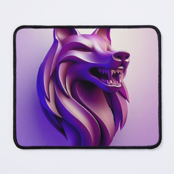 Item preview, "L'Esprit Alpha": mystical 3D sculpted wolf enchanting your world designed and sold by Vipexshop.