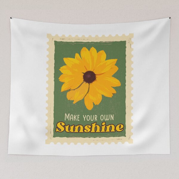 Item preview, Retro Sunflower | Inspirational | Empowering | Make You Own Sunshine | Stamp Design designed and sold by CtrlZDigitalD.