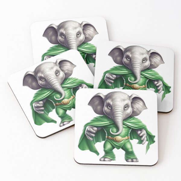 Item preview, Green elephant Superhero  designed and sold by Jaro90.