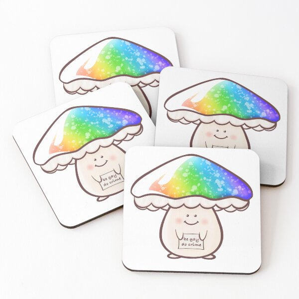 Item preview, Rainbow mushroom, "be gay do crime" designed and sold by EmoSkelly.
