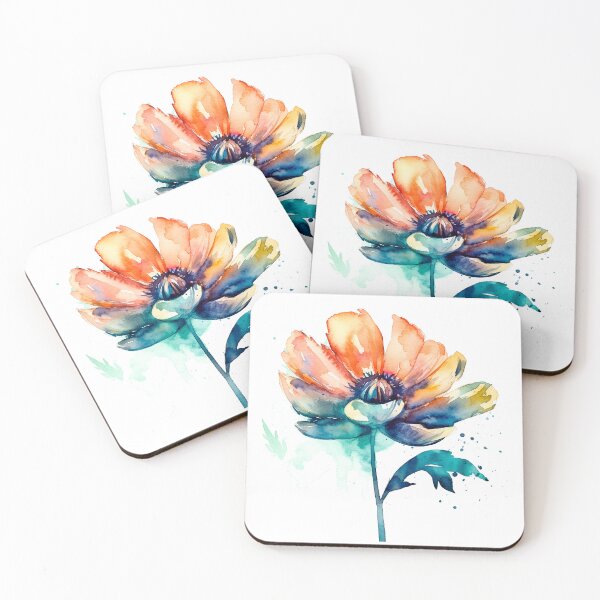 Artikelvorschau, Boho-Aquarellblumen: Blumenschönheit mit einem böhmischen Touch entworfen und verkauft von CinEmmaDesign.