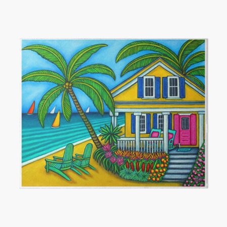 Ticket to Paradise Art Board Print for Sale by jennacreates