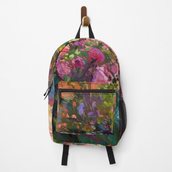 Item preview, Rose garden - impressionism painting designed and sold by Red Witch Art.