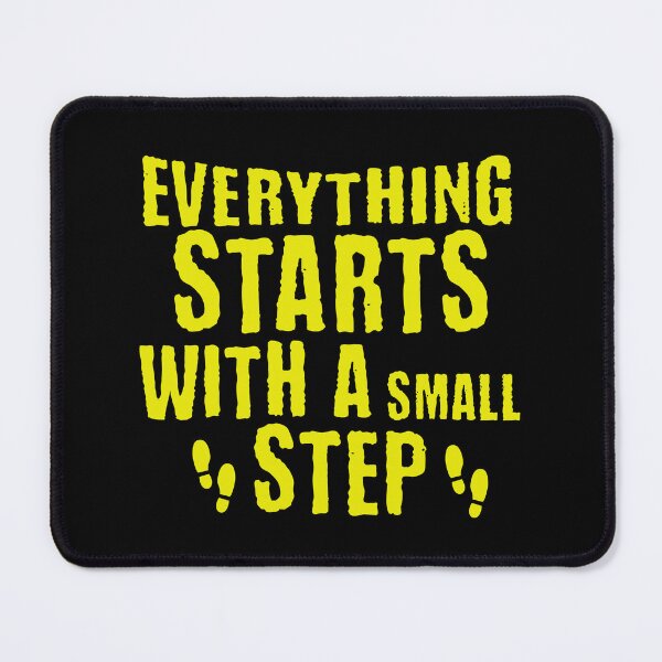 Item preview, Everything Starts With a Small Step Motivational Quote designed and sold by pixelone.