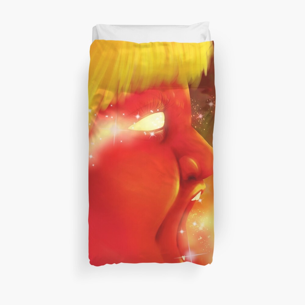 Screaming at the Stars Duvet Cover