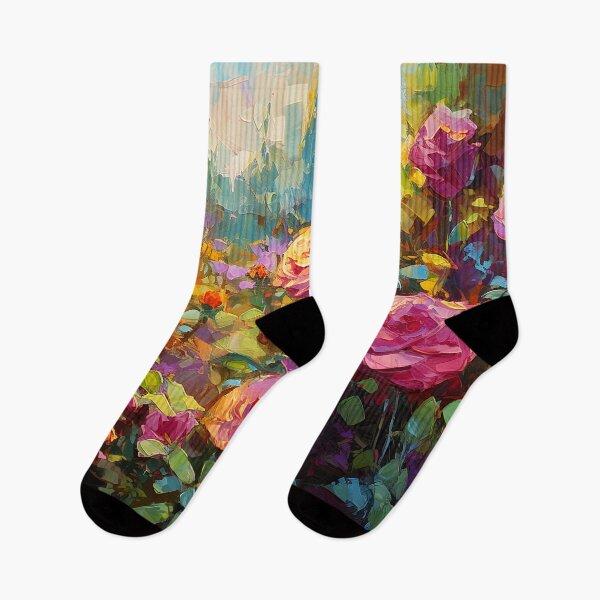 Item preview, Rose garden -  impressionism painting 1 designed and sold by Red Witch Art.