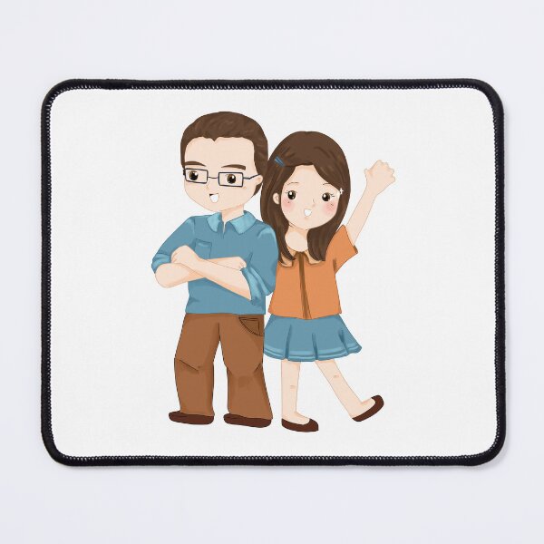 Item preview, Mom and Dad Cute Happy Couple | koci Bpp | Bunniesmee  designed and sold by bunniesmee.