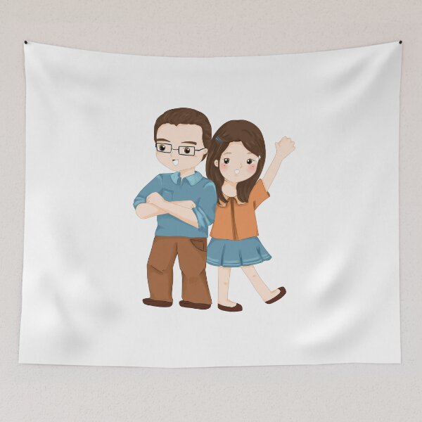 Item preview, Mom and Dad Cute Happy Couple | koci Bpp | Bunniesmee  designed and sold by bunniesmee.