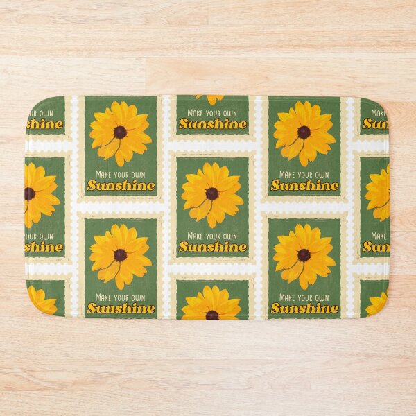 Item preview, Retro Sunflower | Inspirational | Empowering | Make You Own Sunshine | Stamp Design designed and sold by CtrlZDigitalD.