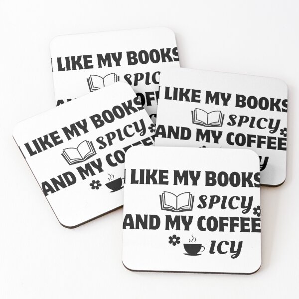 Item preview, I Like My Books Spicy And My Coffee Icy Sticker designed and sold by Uryummypie.