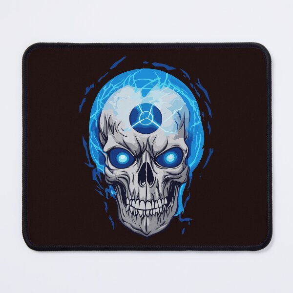 Item preview, blue electric skull  designed and sold by jkrphoto.
