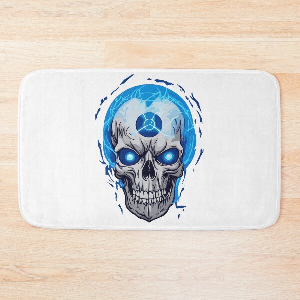Item preview, blue electric skull  designed and sold by jkrphoto.