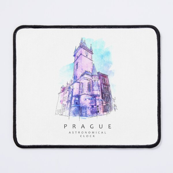 Item preview, Prague Astronomical Clock in Watercolor and Ink Sketching designed and sold by ShubhankarK.