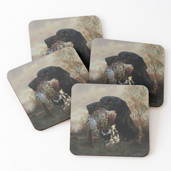 Item preview, German shorthaired pointer with pheasant (GSP) designed and sold by TammyHunterArt.