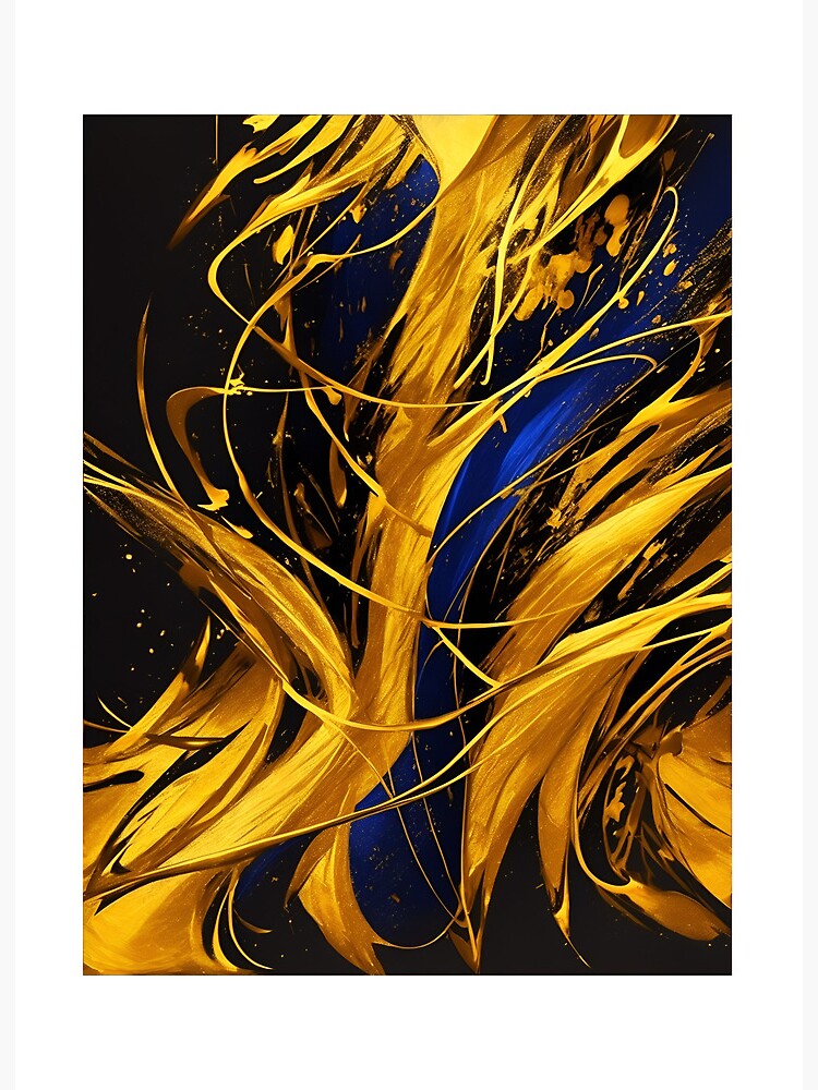 Strokes Of Golden Paint Stock Photo - Download Image Now - 2015, Abstract,  Acrylic Painting - iStock