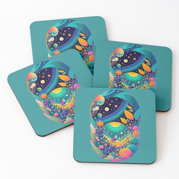 Item preview, Botanical Reverie - The colorful bird in the surreal garden designed and sold by Minpadesign.