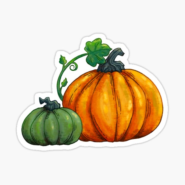 Pair of Pumpkins Sticker Sticker