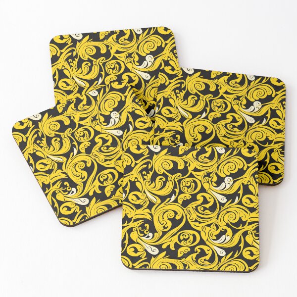 Item preview, Yellow and Black Lines Abstract Pattern  designed and sold by palaco210.