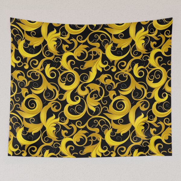 Item preview, Yellow and Black Lines Abstract Pattern  designed and sold by palaco210.