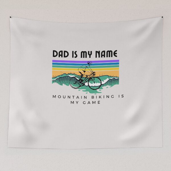 Item preview, Dad Biking Shirt/ Cute Dad Mountain Bike Gift/ Dad Is My Name Mountain Biking Is My Game designed and sold by unique things.