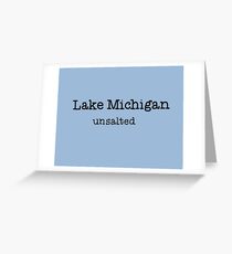 lake michigan unsalted Greeting Card