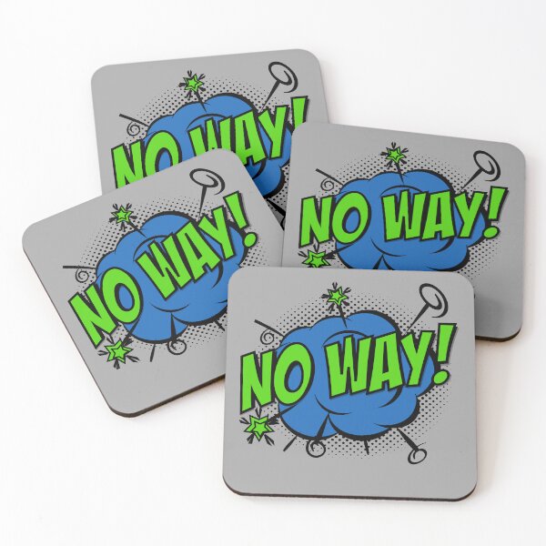 Item preview, No Way! Cartoon Bubble designed and sold by cooldesigns2022.