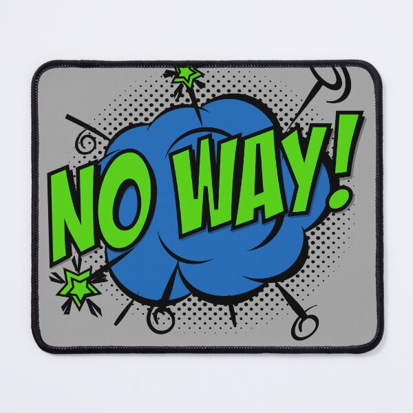 Item preview, No Way! Cartoon Bubble designed and sold by cooldesigns2022.