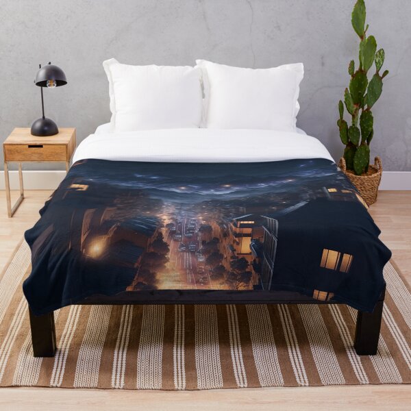 Item preview, Luminous Nocturne: Midnight Melodies Amongst Mountainous Streets designed and sold by Isekai-Merch.