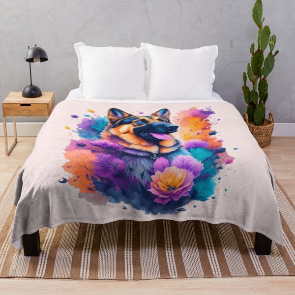 Item preview, perro pastor alemán de Flowers and Leaves designed and sold by shokA Design.