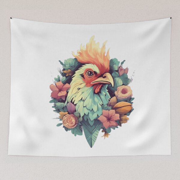 Item preview, Nature's Embrace: Vintage Rooster/Chicken Botanical Illustration designed and sold by lg whittaker.