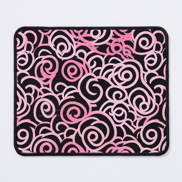 Item preview, Pink and Black Lines Swirls Abstract Pattern  designed and sold by palaco210.