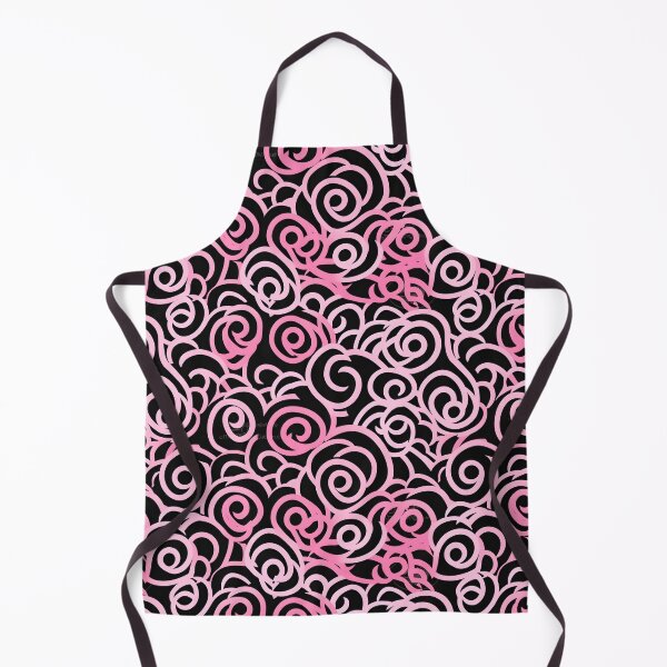 Item preview, Pink and Black Lines Swirls Abstract Pattern  designed and sold by palaco210.