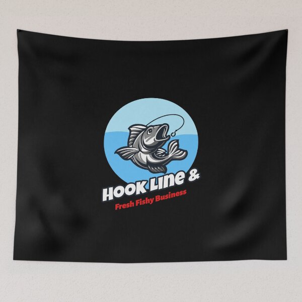 Item preview, Fishing "HooK Line &" "Fresh Fishy Business" designed and sold by THEME ART.