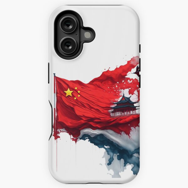 Aperçu de l'œuvre Art éclaboussure du drapeau chinois créée et vendue par Dr-Kane.